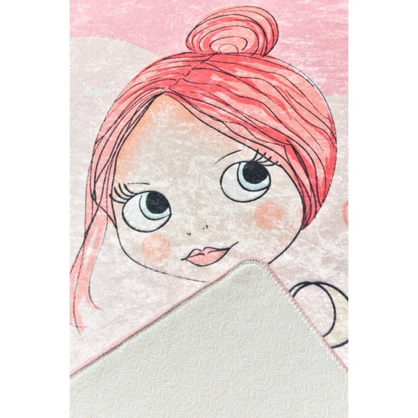 Tappeto rosa antiscivolo per bambini , 140 x 190 cm Pretty - Conceptum Hypnose-image-2