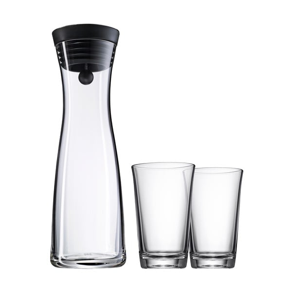Set di decanter in vetro e 2 bicchieri Basic - WMF