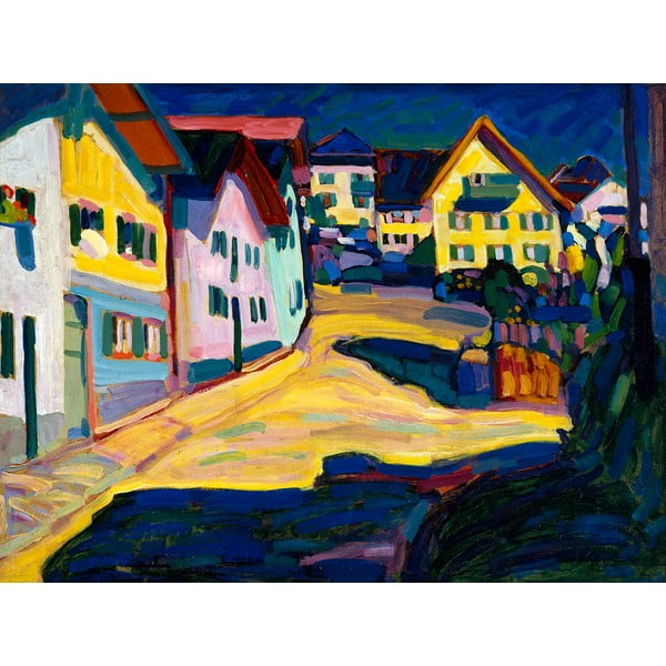 Riproduzione del dipinto Vasily Kandinsky - Castle Grave Street, 80 x 60 cm Wassily Kandinsky - Castle grave Street - Fedkolor