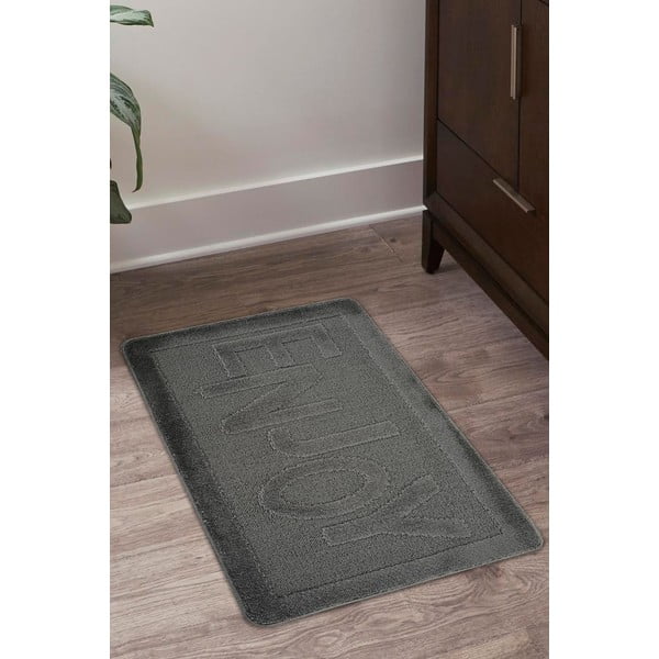 Tappetino per il bagno color antracite 60x100 cm Enjoy – Foutastic-image-1