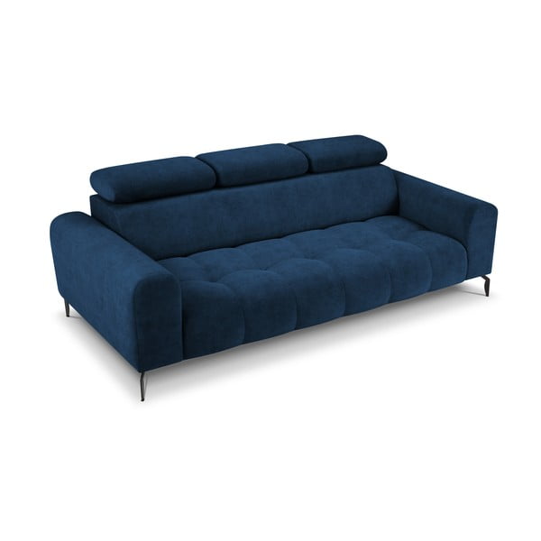 Divano in velluto blu 234 cm Nico - Milo Casa-image-3