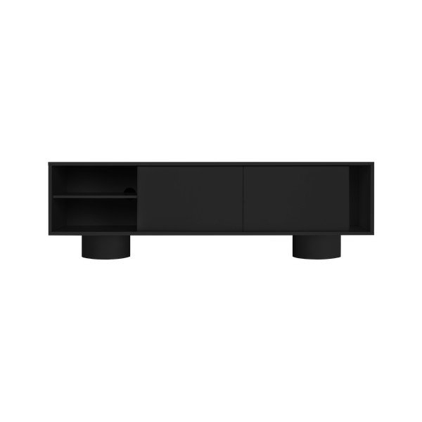 Mobile TV nero 160x48x42 cm Taro – noo.ma-image-3
