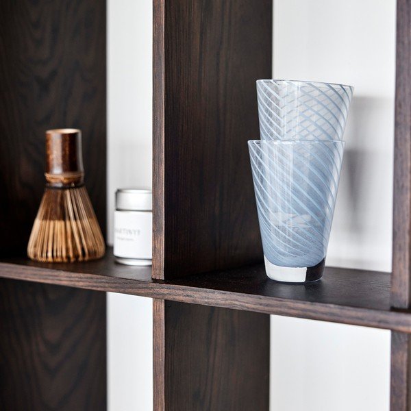 Mensola colore naturale scuro in frassino massiccio con ripiani multipli 58 cm Grid – OYOY Living Design-image-2