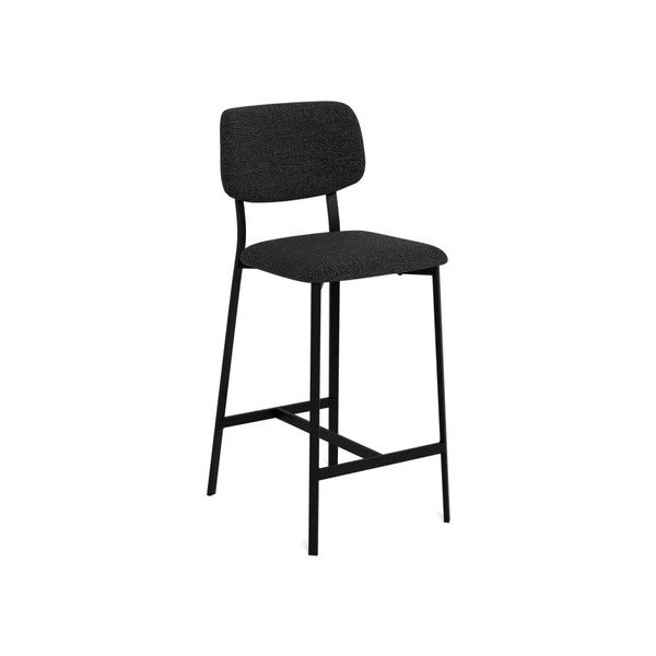 Set di sbagelli da bar grigio scuro imbottito 2 pz (altezza della seduta 68,5 cm) Alison – Actona