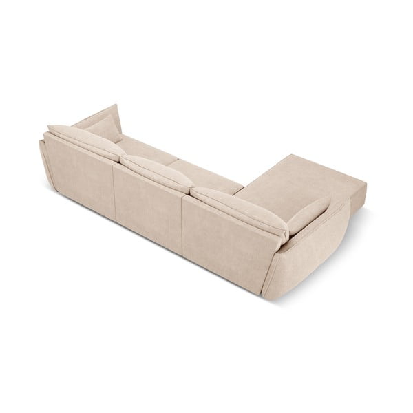 Divano angolare beige (angolo sinistro) Vanda - Mazzini Sofas-image-3
