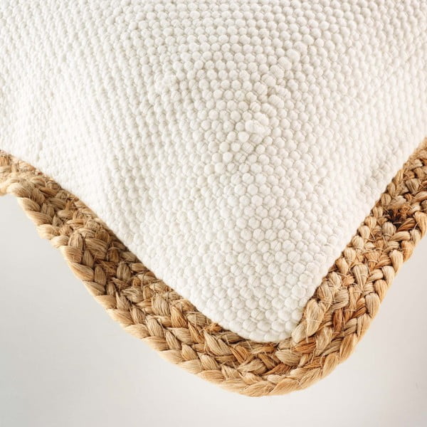 Cuscino decorativo in juta 45x45 cm Akina - douceur d'intérieur-image-1