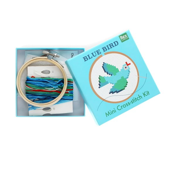 Set creativo punto-croce Cross-stitch Kit Blue Bird - Rex London-image-2