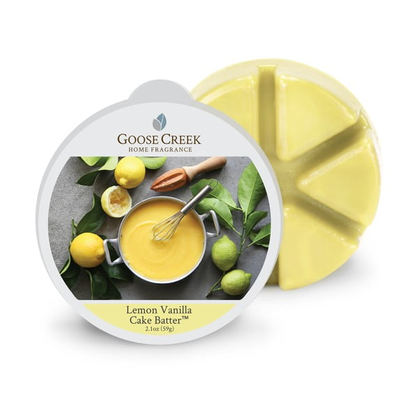 Cera profumata alla pasta di limone e vaniglia, 65 ore di combustione Lemon Vanilla Cake Butter - Goose Creek