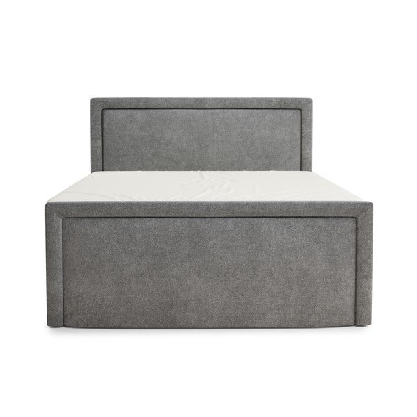 Letto boxspring grigio con contenitore 200x200 cm Fresco – Maison de Rêve-image-2