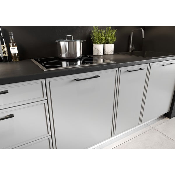 Cucina dritta senza piano di lavoro (senza montaggio) 280 cm Aden - STOLKAR-image-1