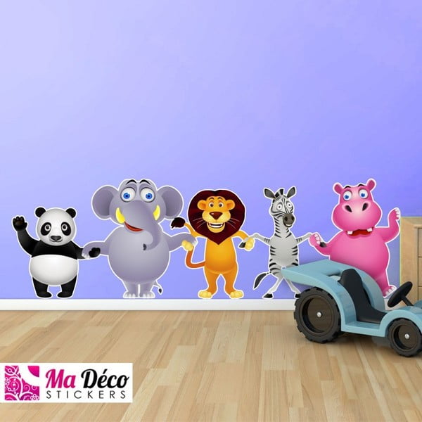 Adesivi murali Fantastici amici della giungla - Ambiance-image-1