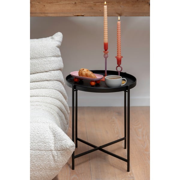 Tavolino rotondo in metallo ø 40 cm Meseta  – Leitmotiv-image-1