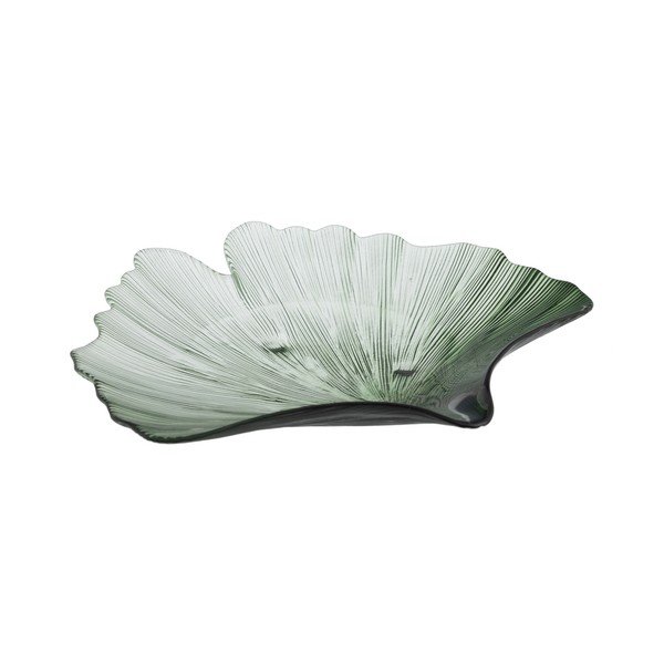 Vassoio decorativo in vetro 31x33 cm Gingko - Ixia-image-2