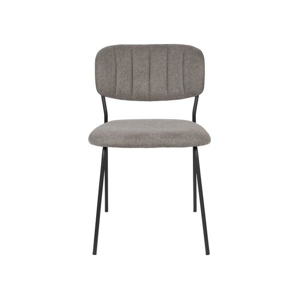 Sedie da pranzo grigie in set di 2 Jolien - White Label-image-2