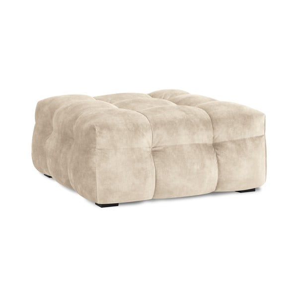 Pouf in velluto beige Vesta - Windsor & Co Sofas