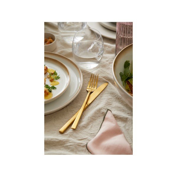 Posate color ottone in acciaio 16 pz Brass – Bitz-image-4