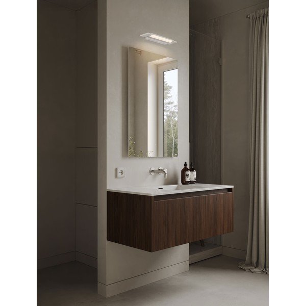 Lampada da parete LED bianco opaco in alluminio Livo – Nova Luce-image-1
