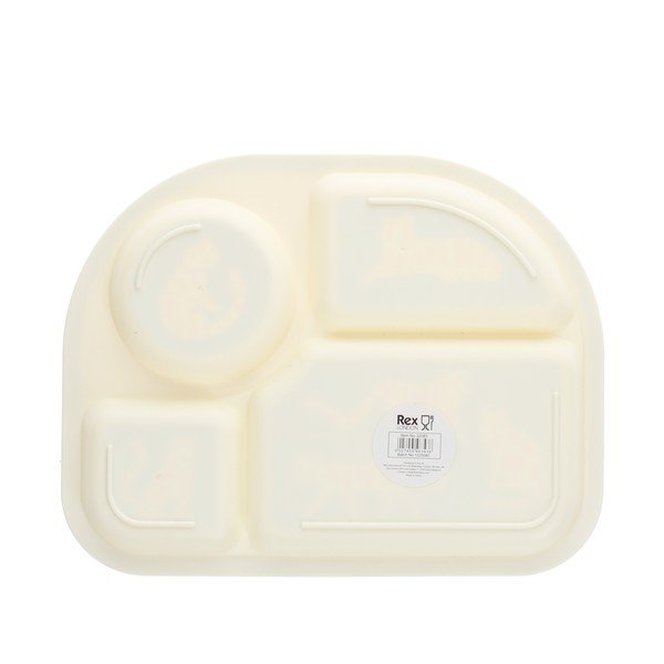 Piatto per bambini blu/beige in plastica 21x27 cm Tiger – Rex London-image-2