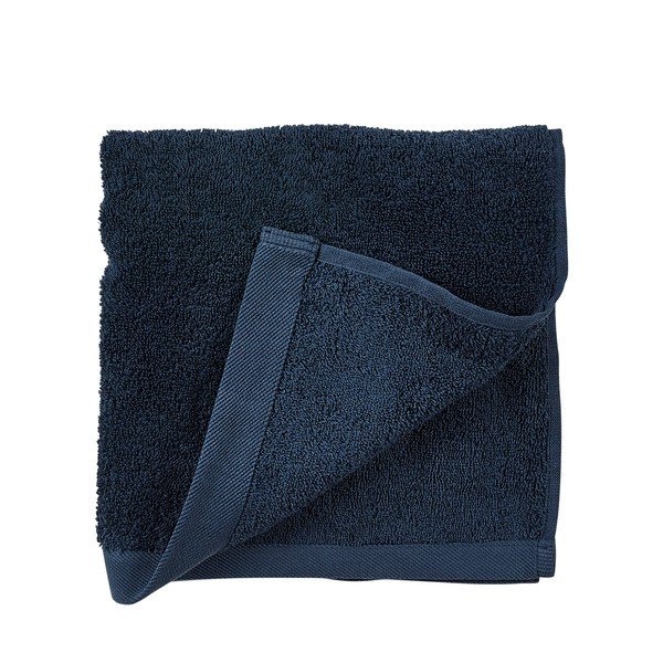 Asciugamano in spugna di cotone blu Indaco, 100 x 50 cm Comfort Organic - Södahl-image-2