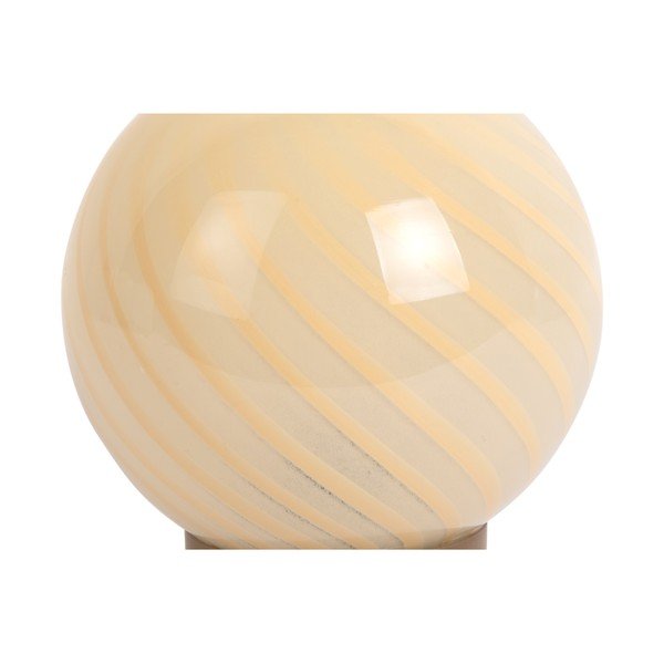 Lampada da tavolo giallo chiaro con paralume in vetro (altezza totale 17 cm) Summer Globe – Leitmotiv-image-1