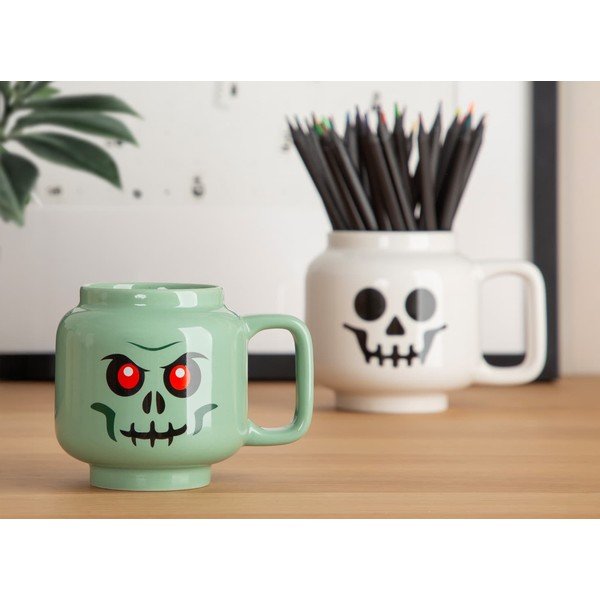 Tazza per bambini da latte verde in ceramica 255 ml Skeleton – LEGO®-image-1