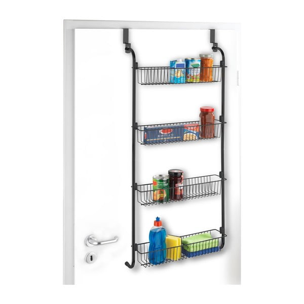 Organizzatore per ante da cucina sospese di colore nero - Wenko-image-4