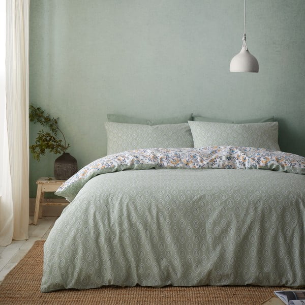 Biancheria da letto singola 135x200 cm Safiya Mandala - Pineapple Elephant-image-1