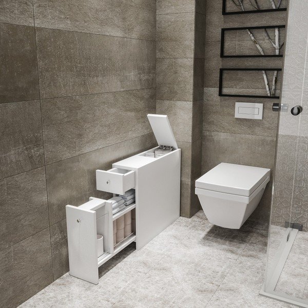 Mobile bagno bianco Garetto Calencia White - Kalune Design-image-2