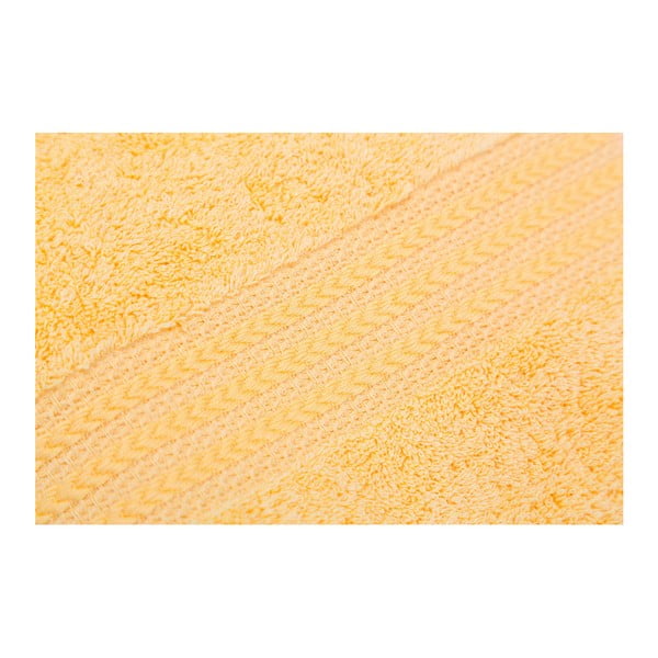 Asciugamano giallo in puro cotone, 30 x 50 cm - Foutastic-image-1