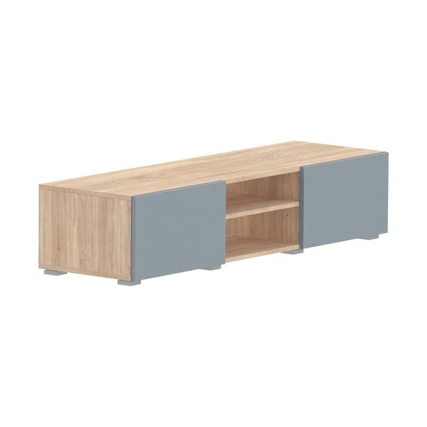 Tavolo TV grigio in rovere 140x31 cm Podium - TemaHome-image-2