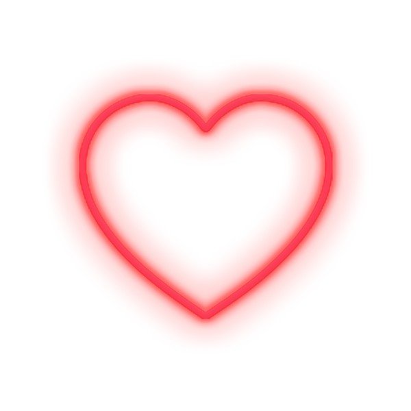 Decorazione murale rossa Cuore, 40 x 36 cm Small Heart - Candy Shock-image-1