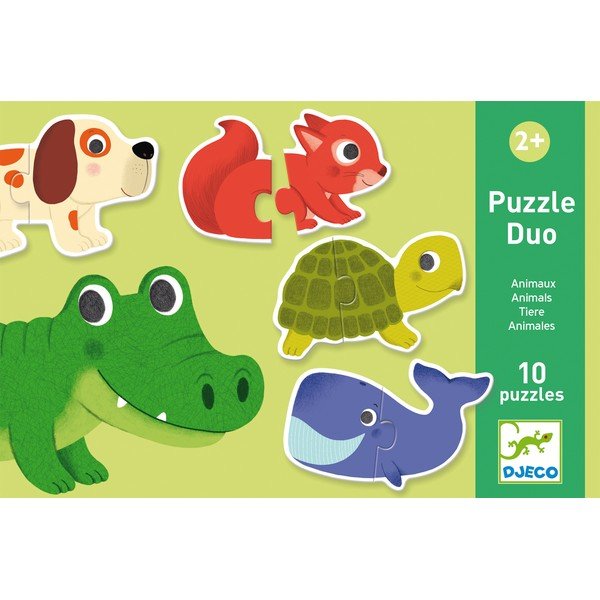 Puzzle per bambini Duo Animals - Djeco-image-1