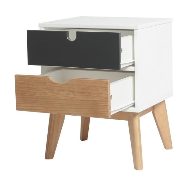 Comodino con 2 cassetti Cris - Marckeric-image-1