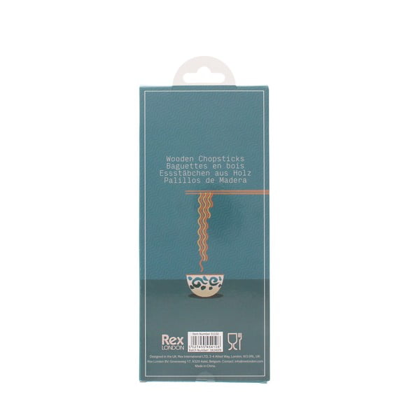 Bacchette in set di colore naturale in legno 5 pz Wagara – Rex London-image-4