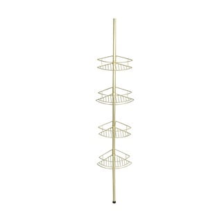 WENKO Mensola telescopica per bagno Dolcedo, con 4 cestini angolari per la doccia, soluzione senza foratura, fissaggio mediante torsione e regolabile in da 74,99 € - su