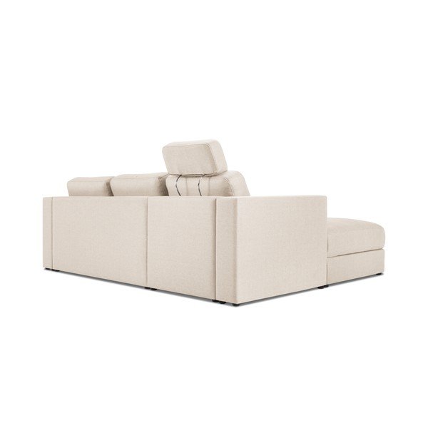 Divano letto angolare beige chiaro, angolo sinistro Herve - Interieurs 86-image-4