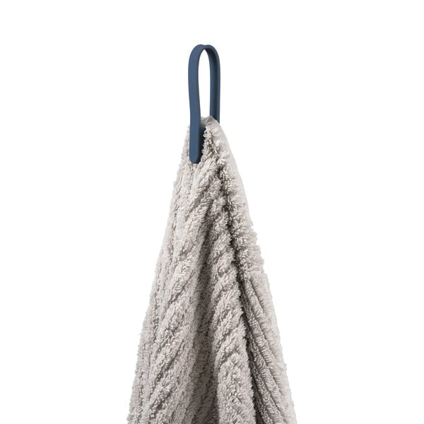 Gancio per asciugamani blu in silicone 2 pz Loop – Zone-image-1