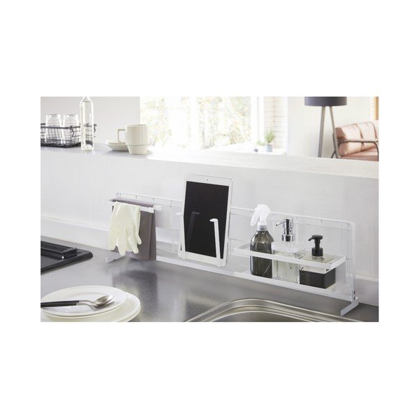Pannello da cucina White Tower Grid, 80 x 21 cm - YAMAZAKI