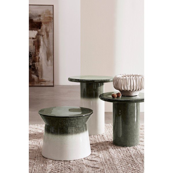 Tavolino rotondo in ceramica ø 40,5 cm Baraki – Bizzotto-image-1