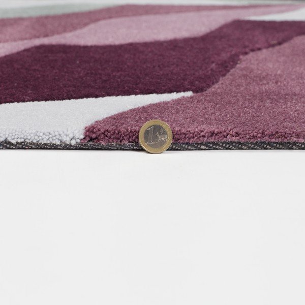 Tappeto grigio e viola Splinter Purple, 120 x 170 cm - Flair Rugs-image-1