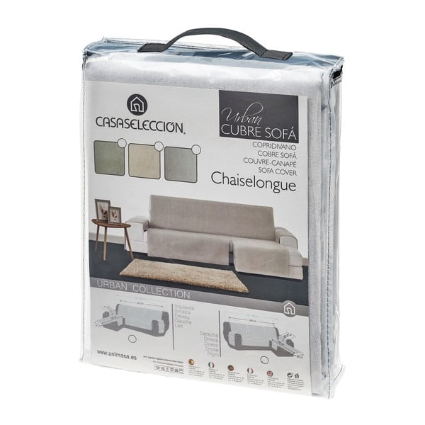 Copridivano 4 posti grigio chiaro Urban - Casa Selección-image-4