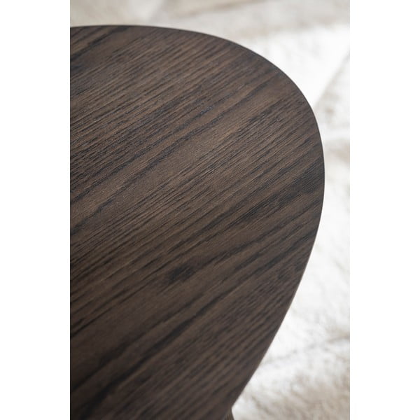 Tavolino marrone scuro in rovere 65x130 cm Yumi - Rowico-image-3