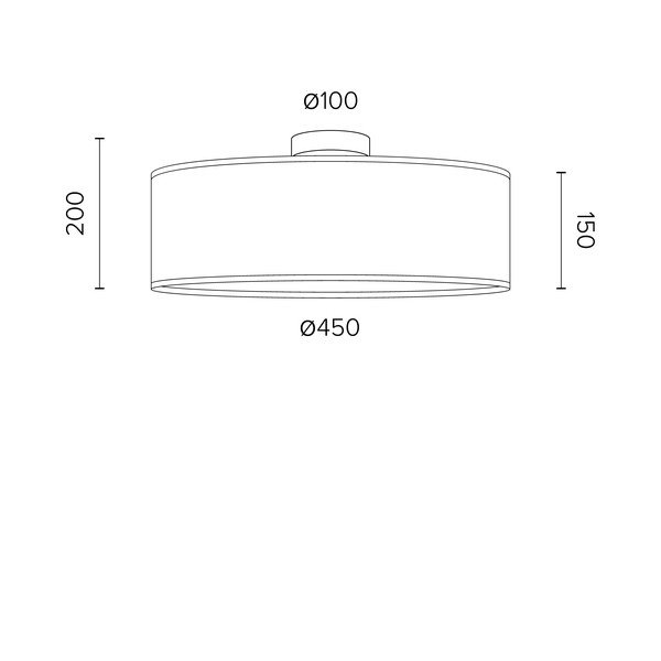 Lampada da soffitto in ciliegio impiallacciato TSURI XL, ø 45 cm Tsuri - Sotto Luce-image-2