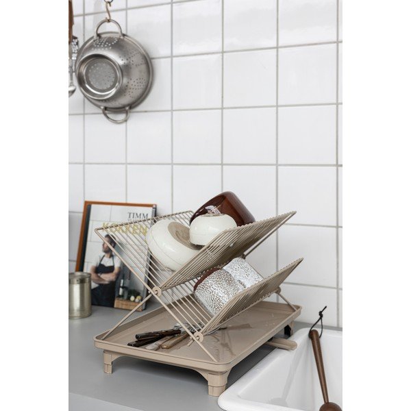Scolapiatti a due piani beige 42x29 cm Dry-It – Mette Ditmer Denmark-image-1