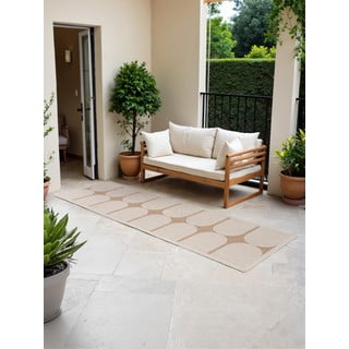 Passatoia da interno ed esterno beige/avorio 80x250 cm Duet Bowen – NORTHRUGS