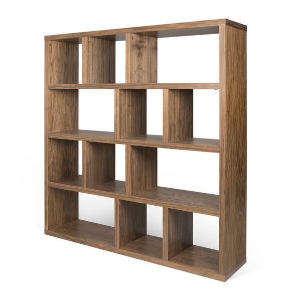 Libreria color legno effetto noce 150x159 cm Berlin - TemaHome-image-3