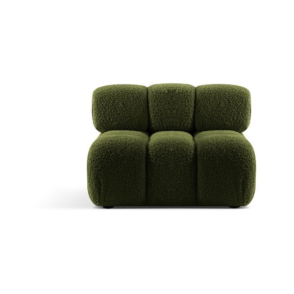 Modulo divano bouclé verde (parte centrale) Bellis - Micadoni Home