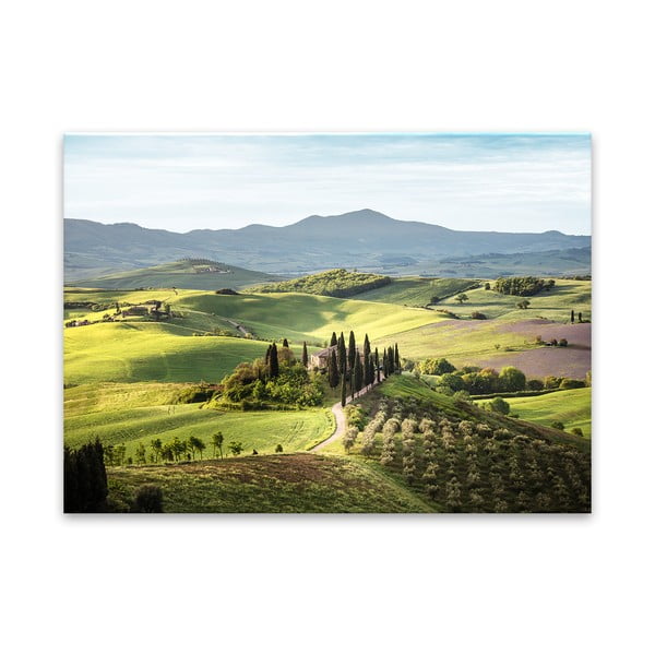 Pittura su vetro , 80 x 120 cm Tuscany - Styler