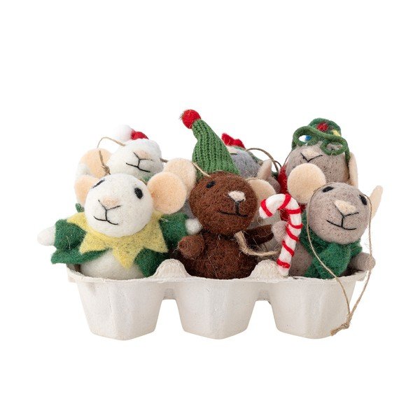Decorazioni per albero di natale in set in tessuto 6 pz 16 cm Peo – Bloomingville-image-3