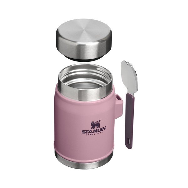 Borraccia termica viola in acciaio inox 400 ml Legendary Food Jar + Spork Purple Smoke – Stanley-image-2